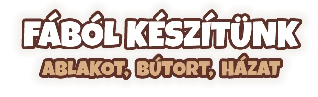 Asztalos műhely címsor