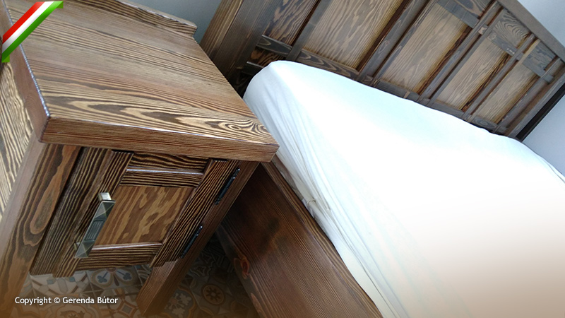 hálószoba bútor szett ágy éjjeliszekrény szekrény