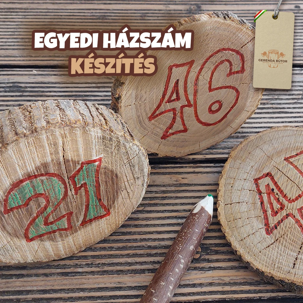 egyedi hászszám készítés  a