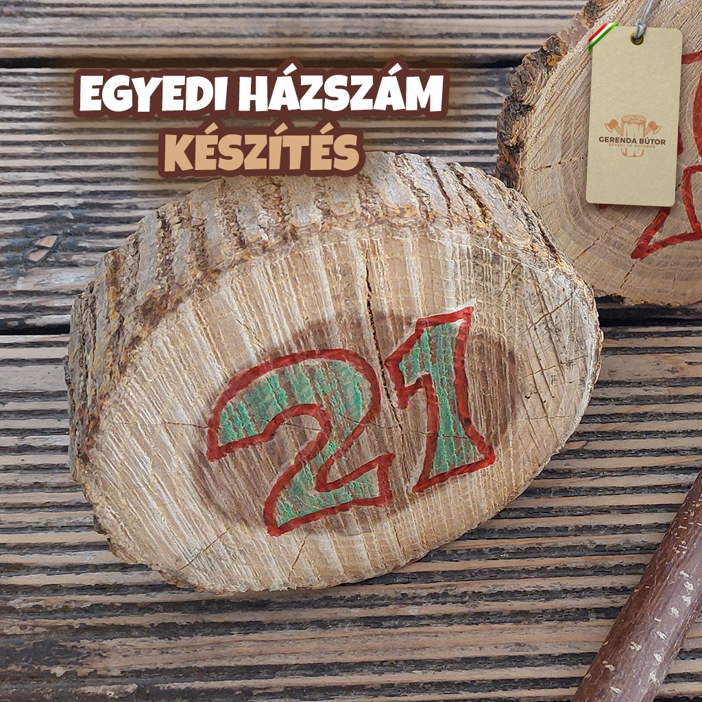 egyedi hászszám készítés