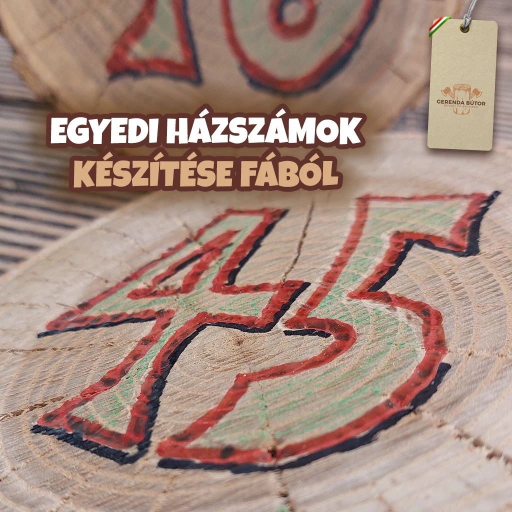 egyedi hászszámok készítése