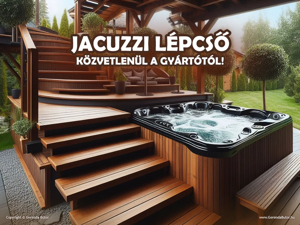 jacuzzi lépcső gyártás