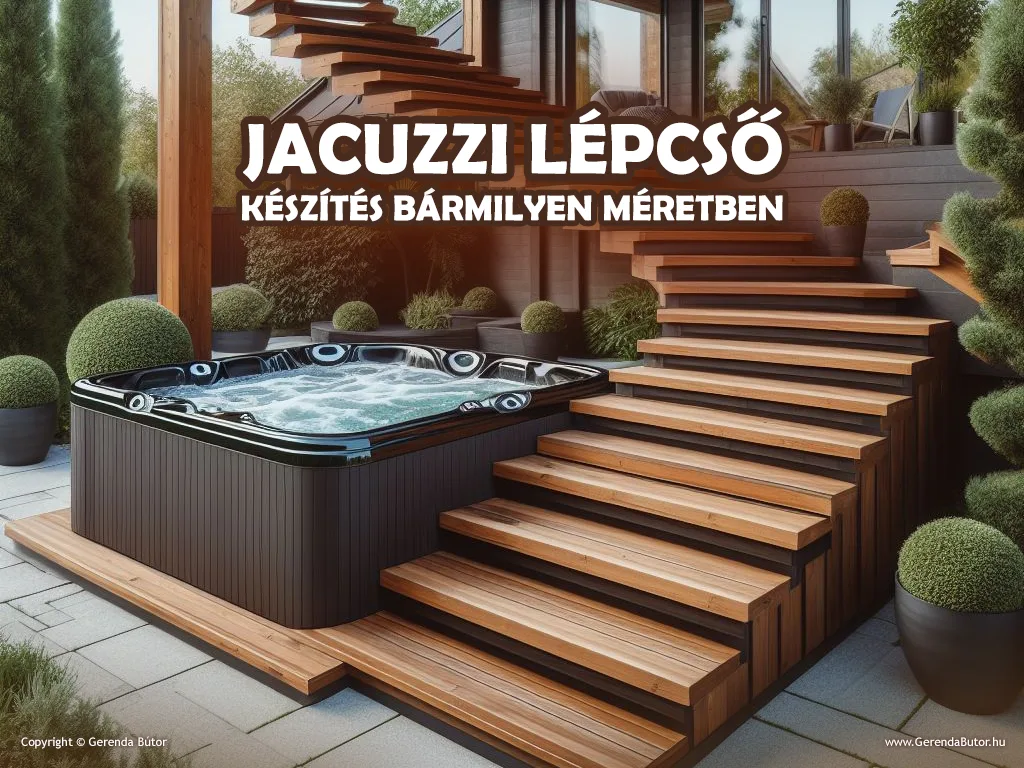 jacuzzi lépcső gyártás