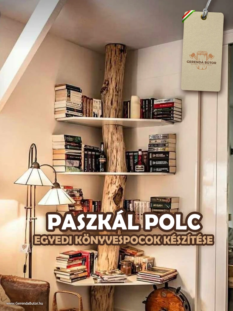 Paszkál könyvespolc
