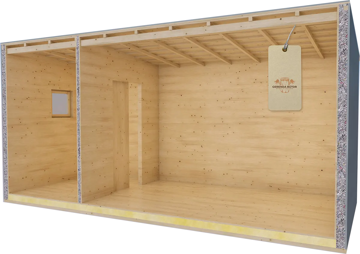 15 m² mobilház 3d terv Mobilház 3D terv