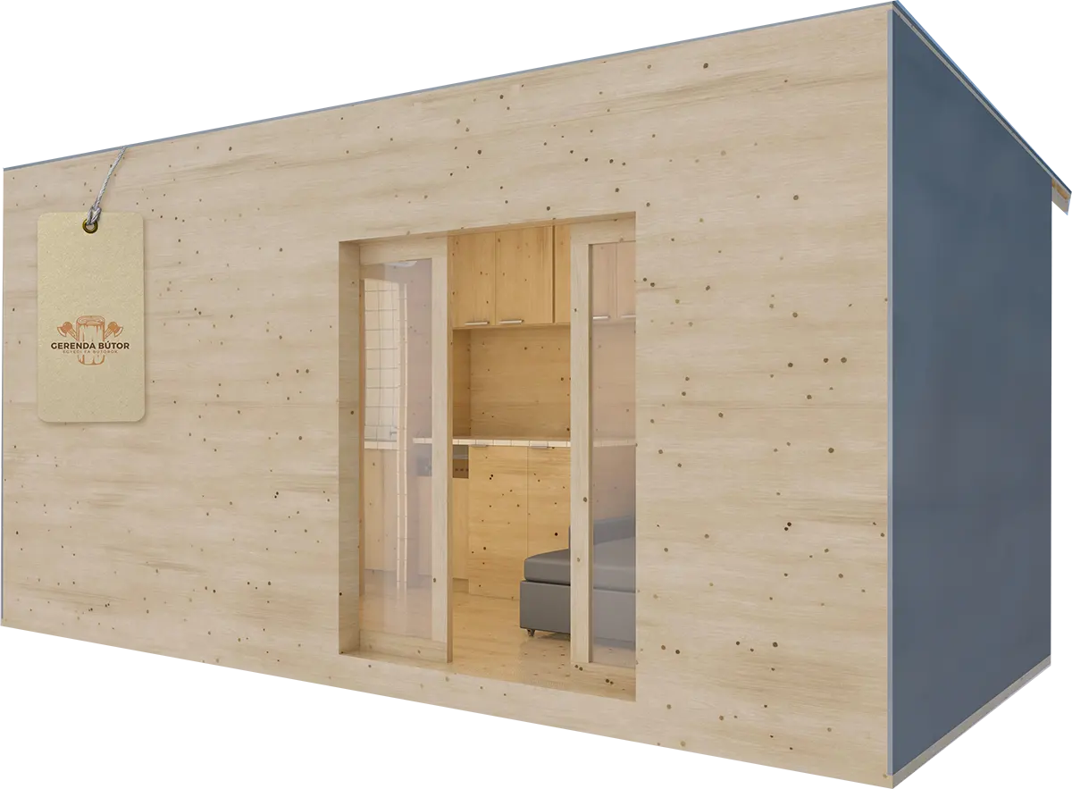 15 m² mobilház 3d terv Mobilház 3D terv