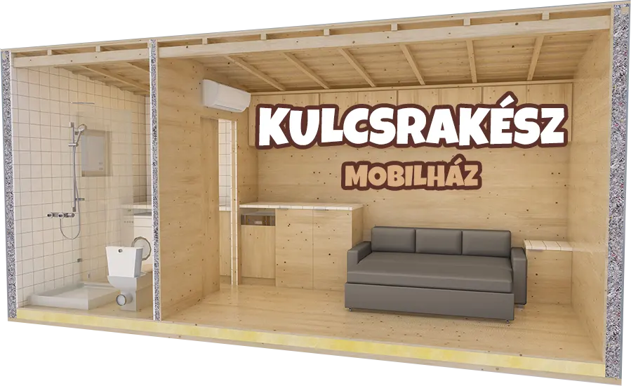 15 m² mobilház 3d terv Mobilház 3D terv