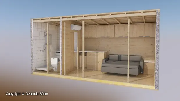 15 m² mini mobilház Mini mobilház