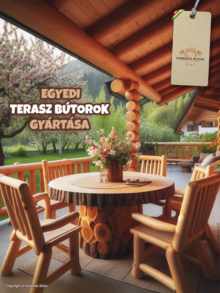 egyedi terasz bútorok gyártása