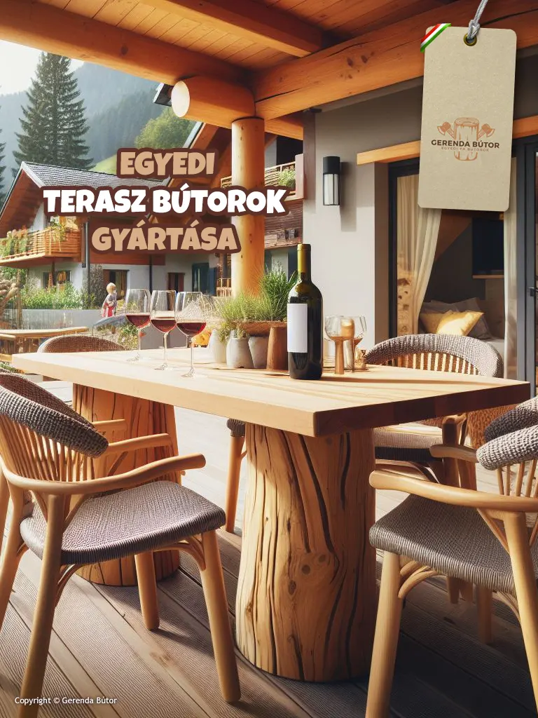egyedi terasz bútorok gyártása